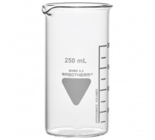 Стакан RASOTHERM 150 мл, высокий, с градуировкой, с носиком, стекло (Артикул 93306004) Стакан RASOTHERM 150 мл, высокий, с градуировкой, с носиком, стекло (Артикул 93306004)