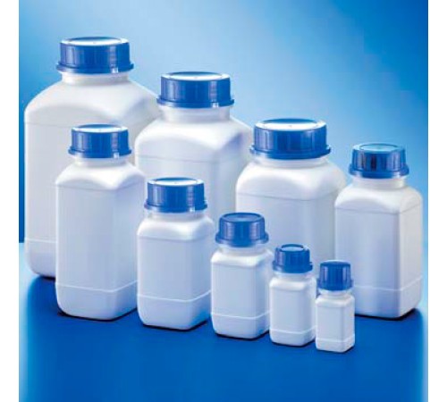 Бутыль Kautex широкогорлая 2500 мл, HDPE, квадратная, Ø 80 мм, белый цвет, без крышки, с сертификатом ООН для твердых веществ Бутыль Kautex широкогорлая 2500 мл, HDPE, квадратная, Ø 80 мм, белый цвет, без крышки, с сертификатом ООН для твердых веществ